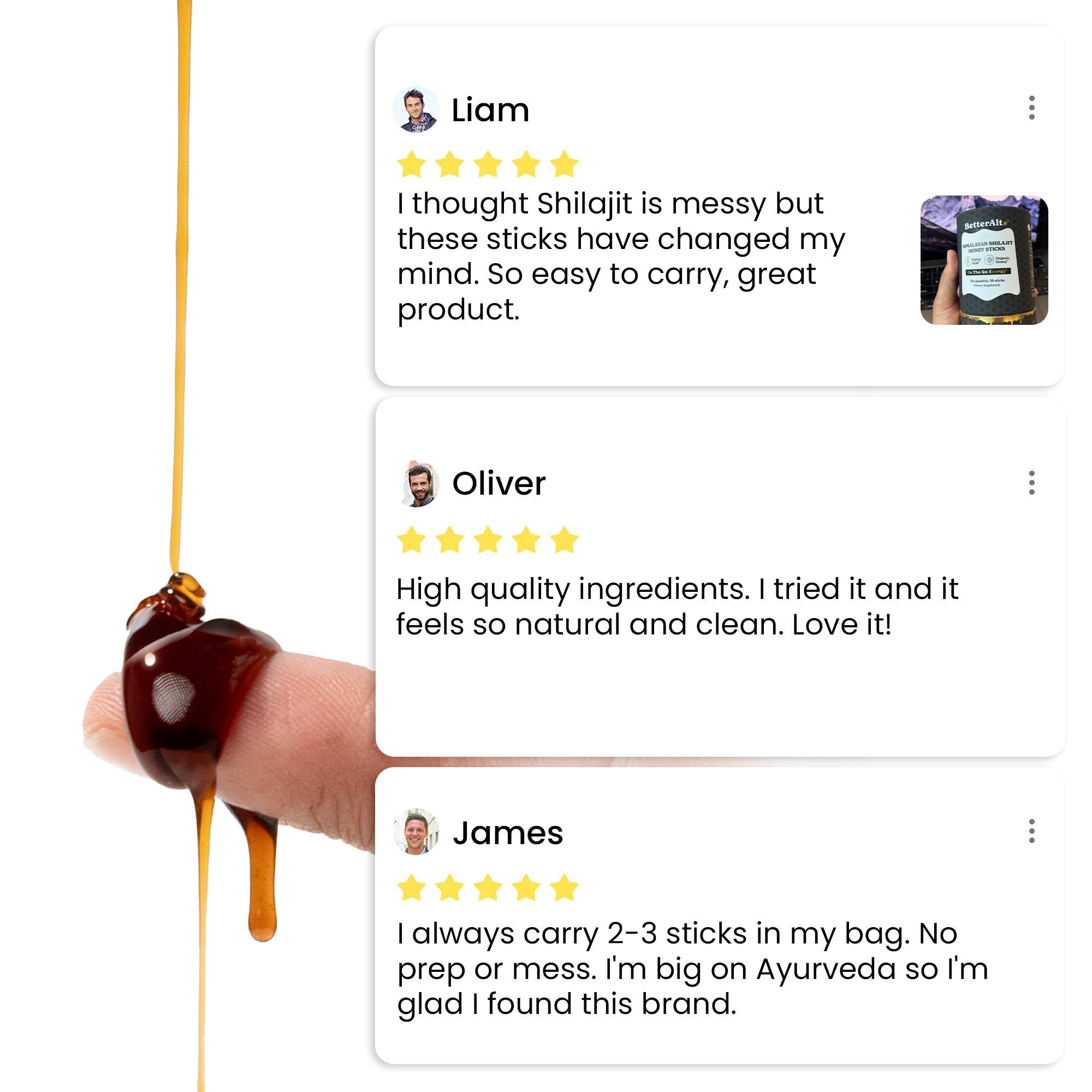 Gold+ Shilajit Honey Sticks