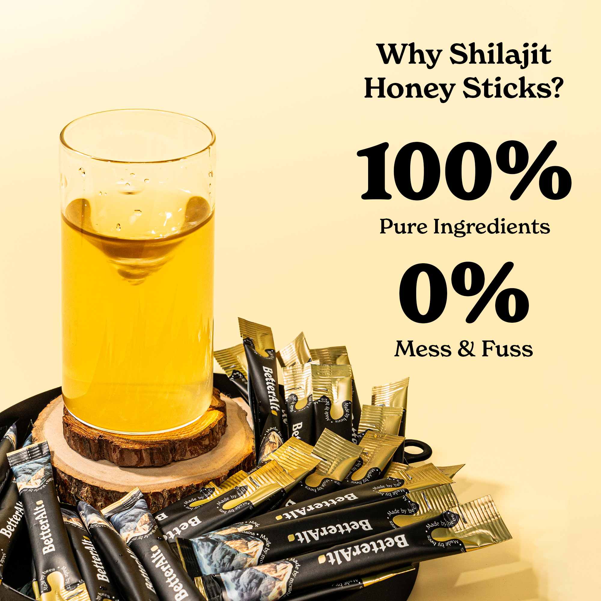 Gold+ Shilajit Honey Sticks