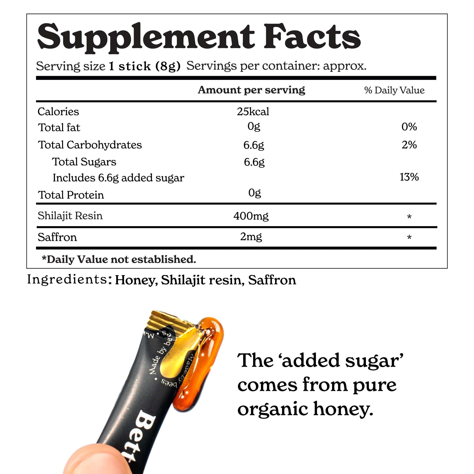 Gold+ Shilajit Honey Sticks